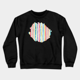 Marine Colorful Stripes Multi Crewneck Sweatshirt